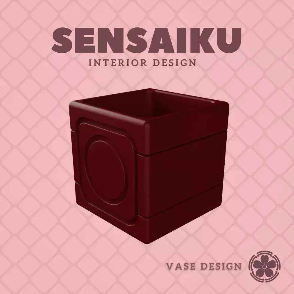 09 Cube 09 Custom Vase Design - Ikebana Home Decoration 3D print model