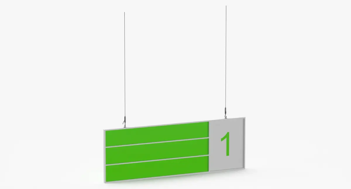 Aisle Sign 01 3D model