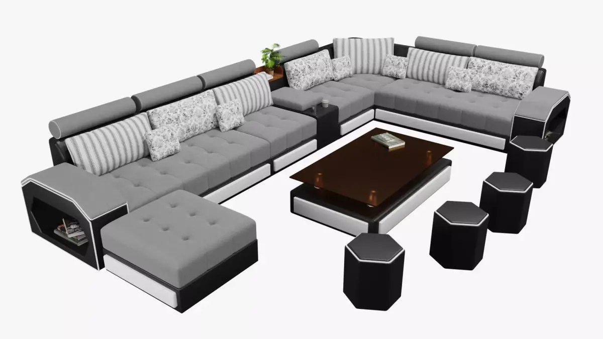 Modern living room sofa  Free 3D model