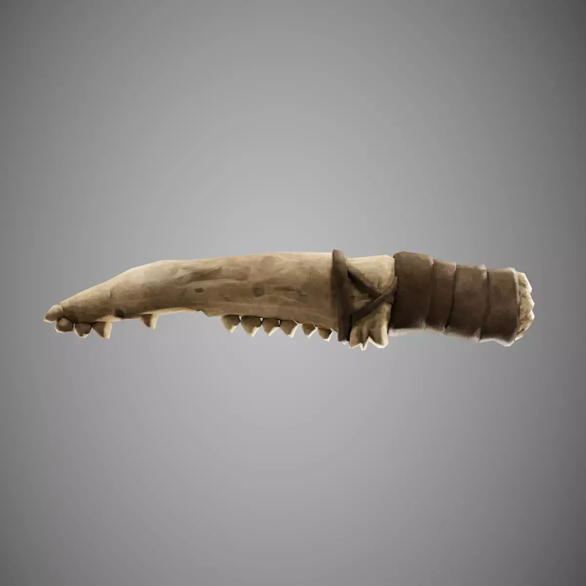 Bone Knife Low-poly 3D model