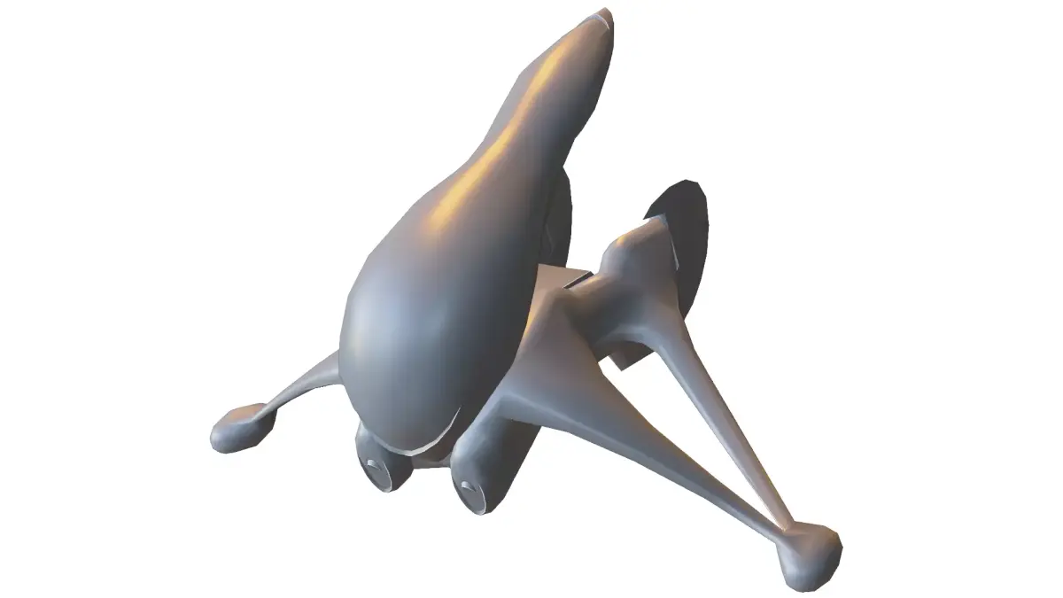 Futuristic Alien Spacecraft 3D model