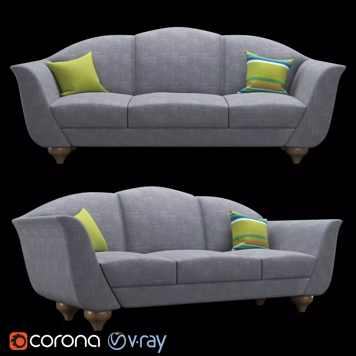 Italian sofa Free 3D model purchase