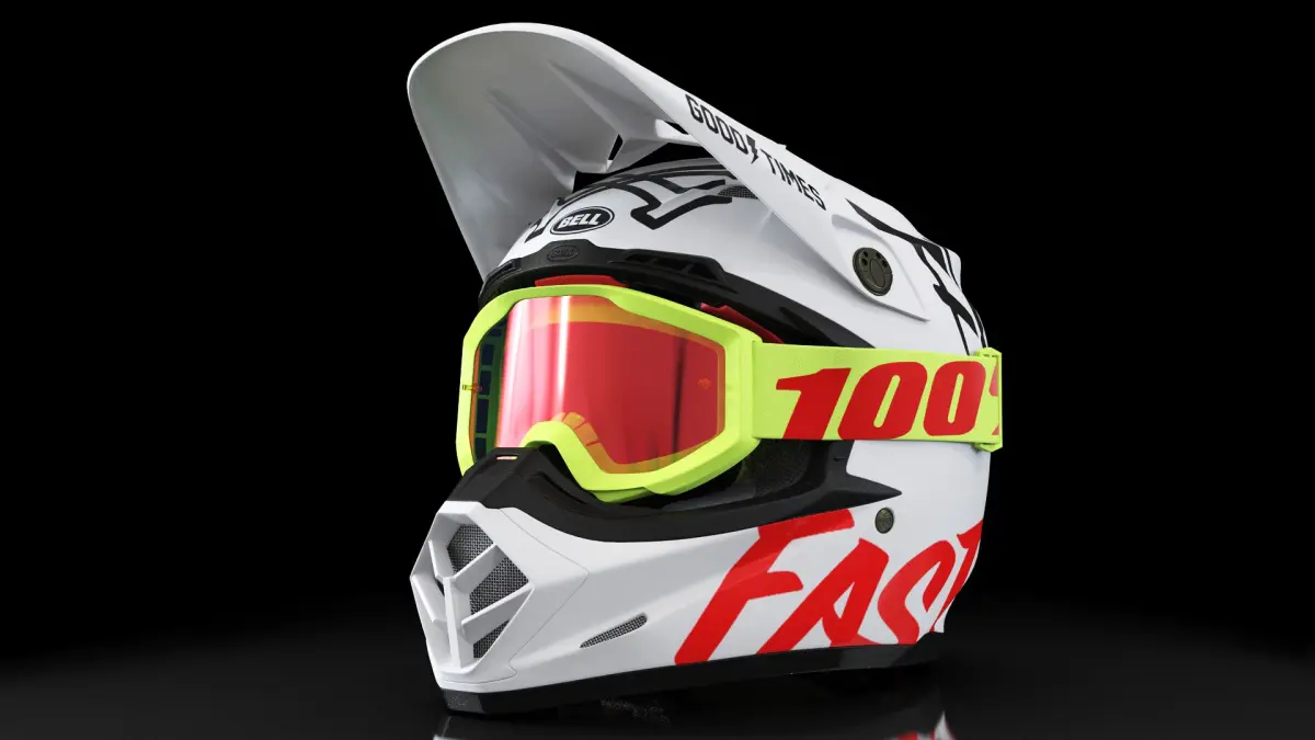 Bell Off-Road Moto Helmet 3D model