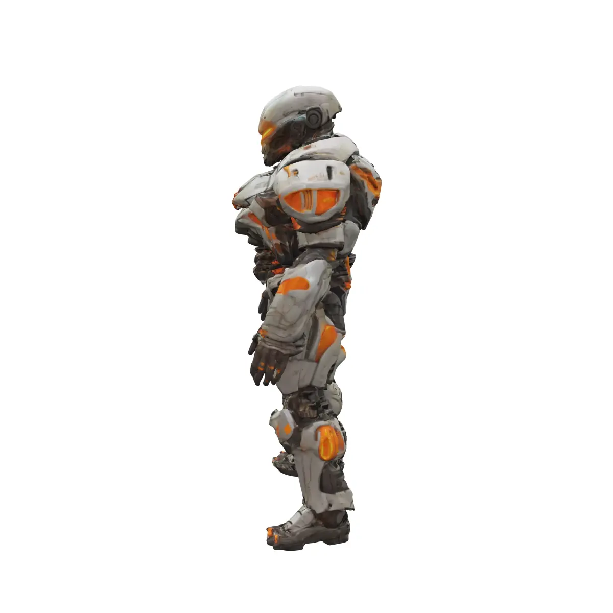 scifi morphed cyborg from dead space extremely detailed hyper... 3D model purchase