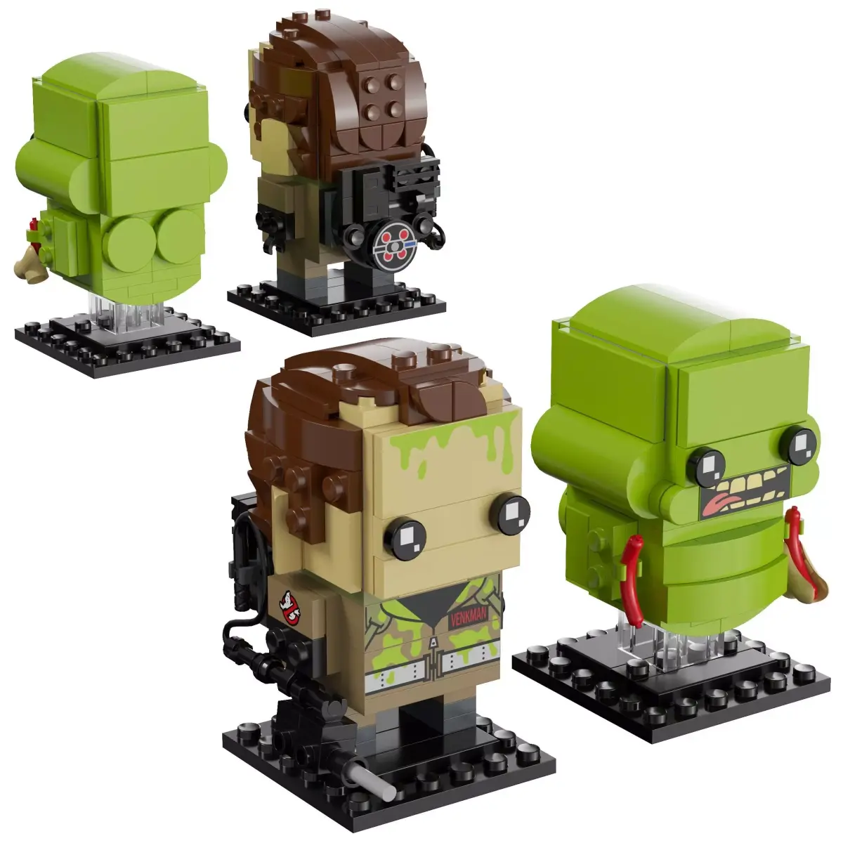 Lego BrickHeadz - 41622 Peter Venkman and Slimer 3D model