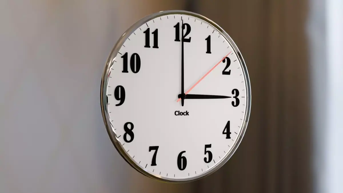 wall clock Free 3D model 4