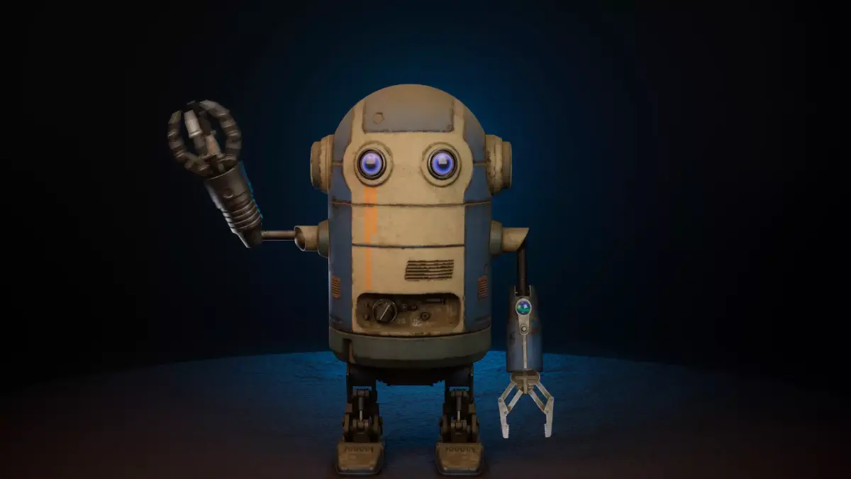Robot Low-Poly Game Ready Model Low-poly 3D model Low-poly 3D model