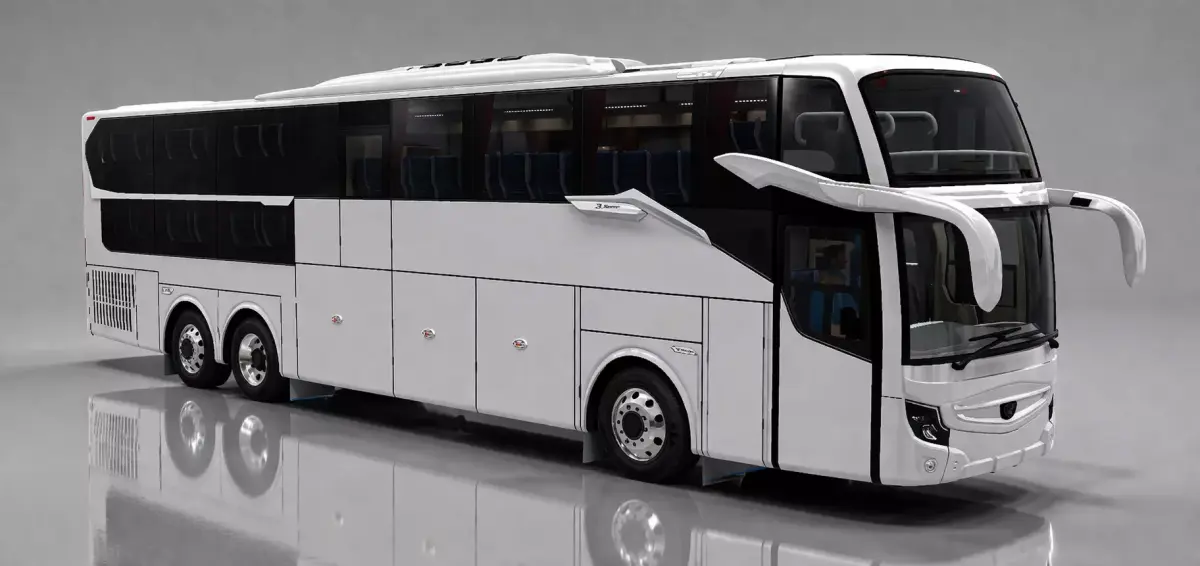 Patriot El Grande Bus 3D Model Low-poly 3D model