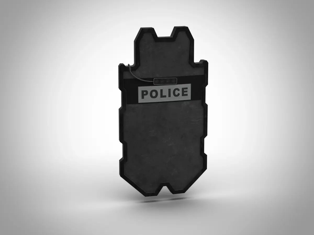Knight ballistic shield Low-poly 3D model