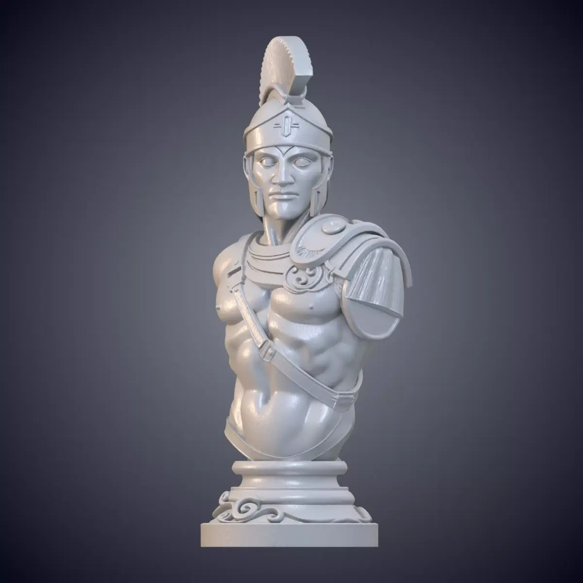 Roman Centurion Armor Historical Soldier Sculpture PM-1026 3D print model