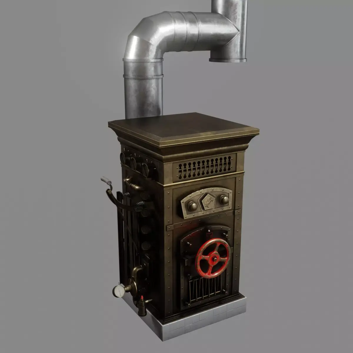 Vintage Boiler Free 3D model