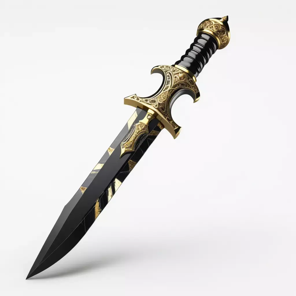 Obsidian Ceremonial Dagger 3D Model 3D model