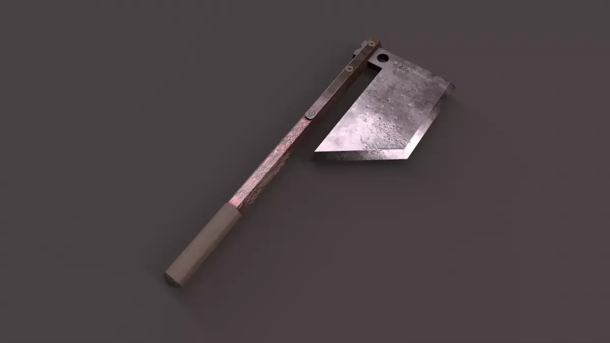 Steel Axe V2 Low-poly 3D model