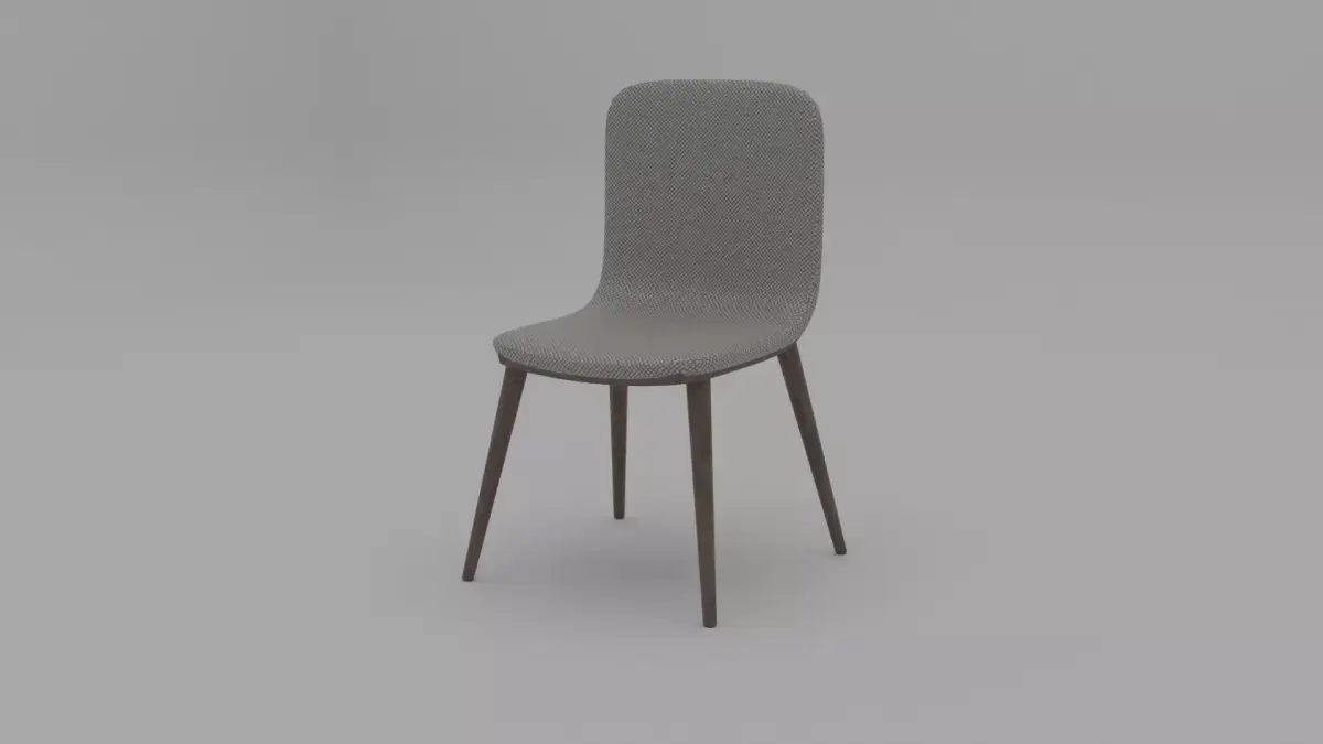 Grey checkered modern chair Free 3D model