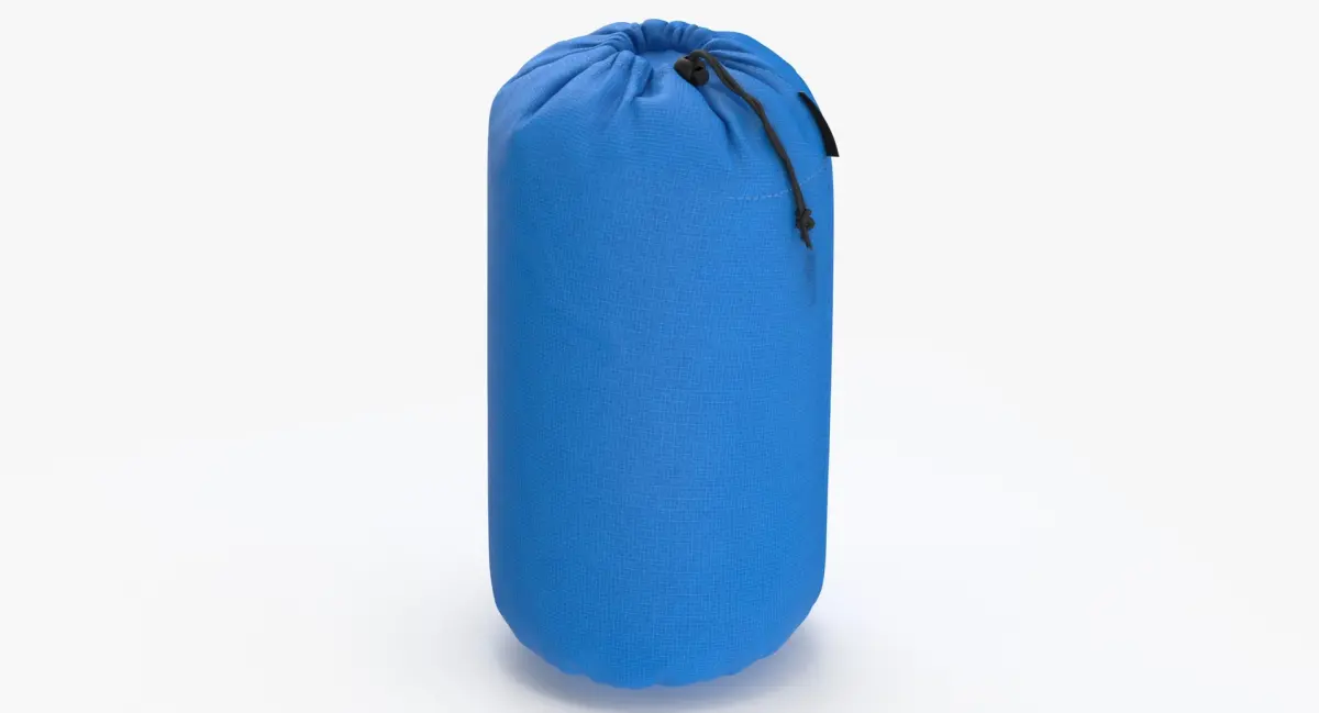 Camping Ditty Bag Size 02 Clean and Dirty Standing and Laying 3D model