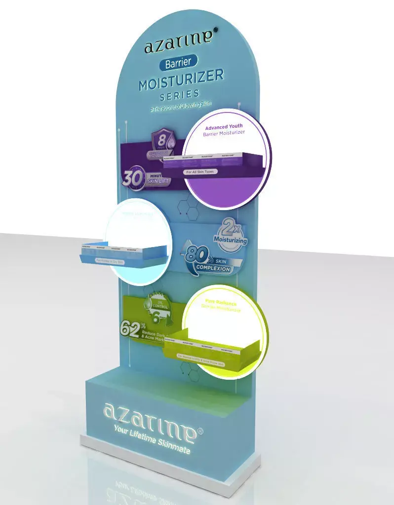 Standee Display Cosmetic Free 3D model
