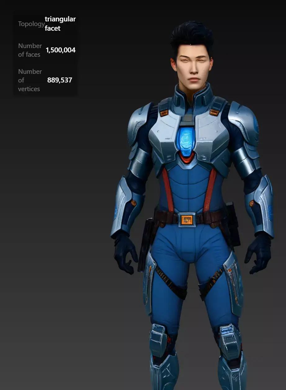 Nova Vanguard Sci-Fi Soldier Character 3D Model 3D model