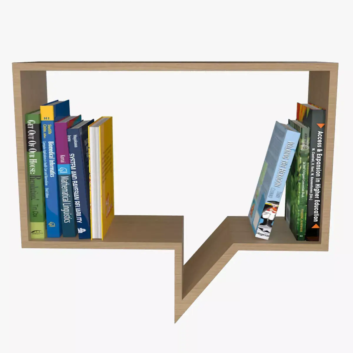Bookshelf Comment Free 3D model