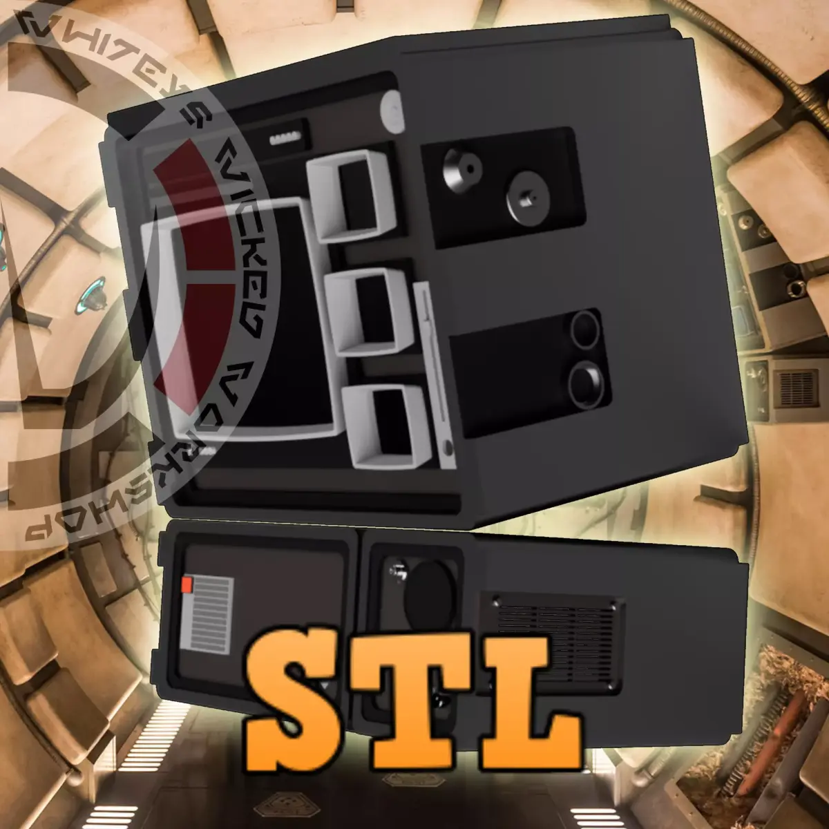 Galaxys Edge Smugglers Run Monitor Display 3D Print STL 3D print model