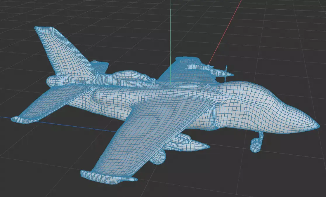 3D Military Jet Aircraft Model  3D model