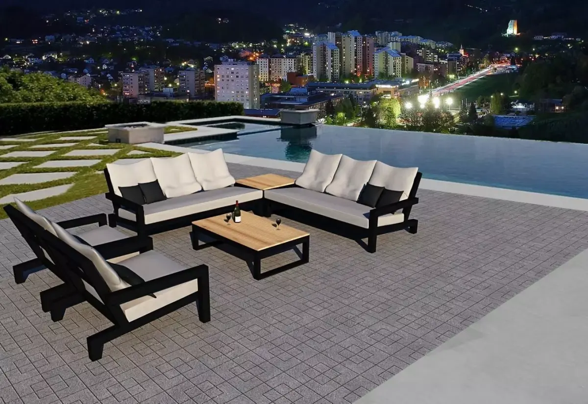 furniture outdoor 3D model Low-poly 3D model