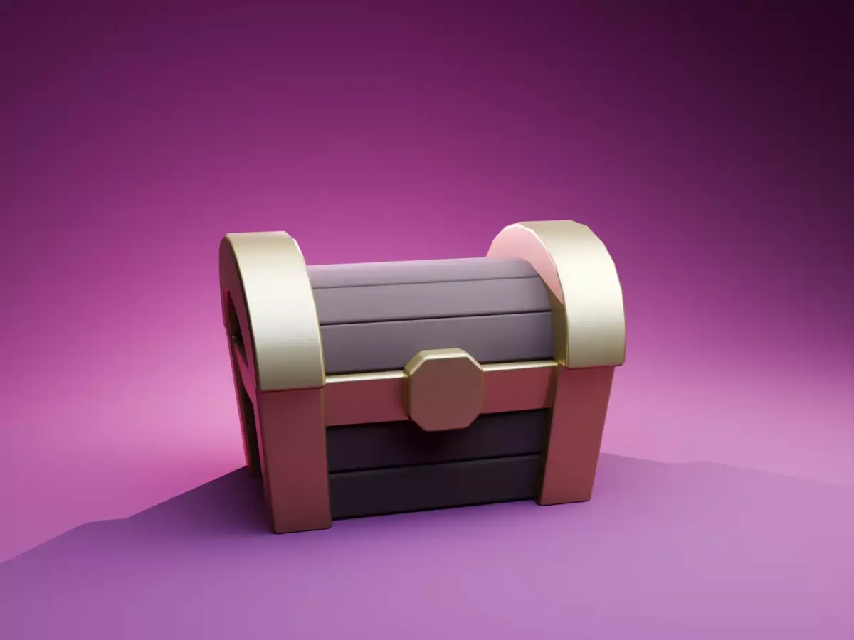 Chest Animation polygon Free 3D model