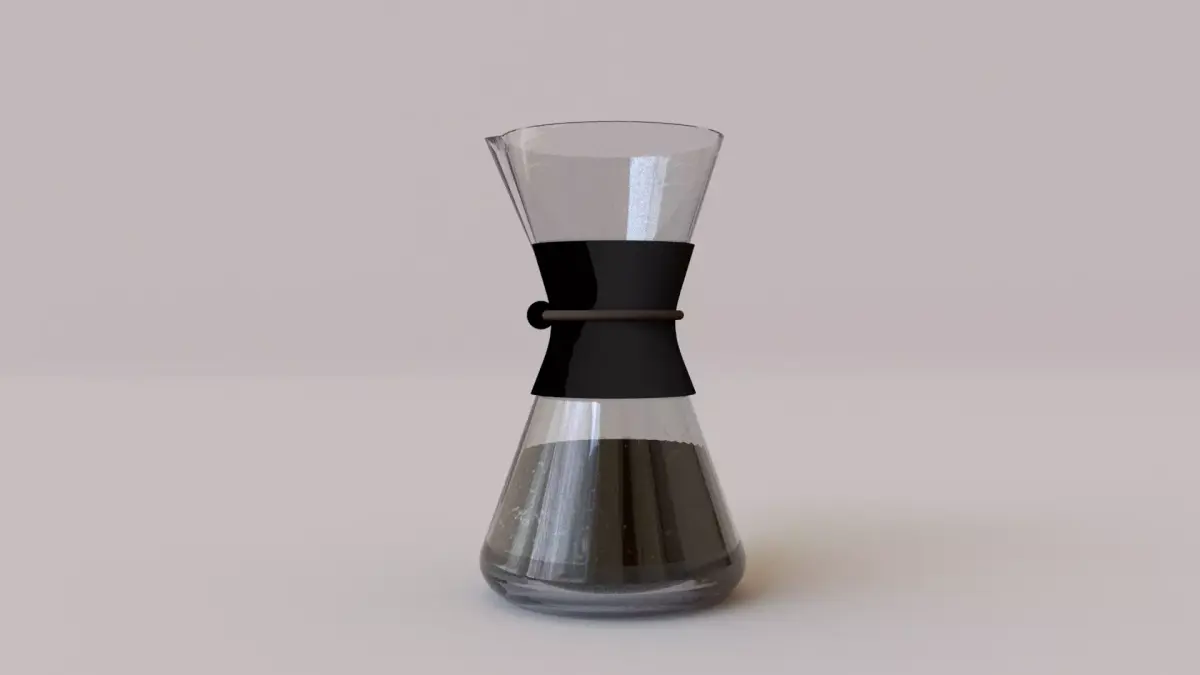 Glass Coffee Brewer Free 3D model