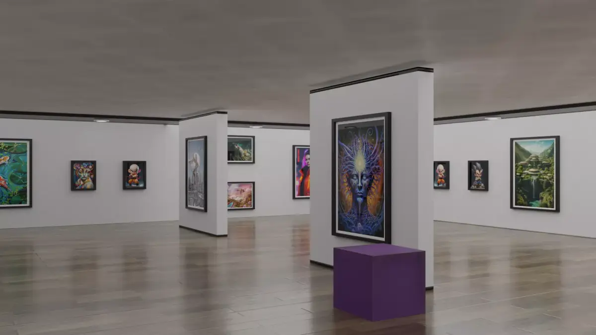 Art Gallery Free low-poly 3D model