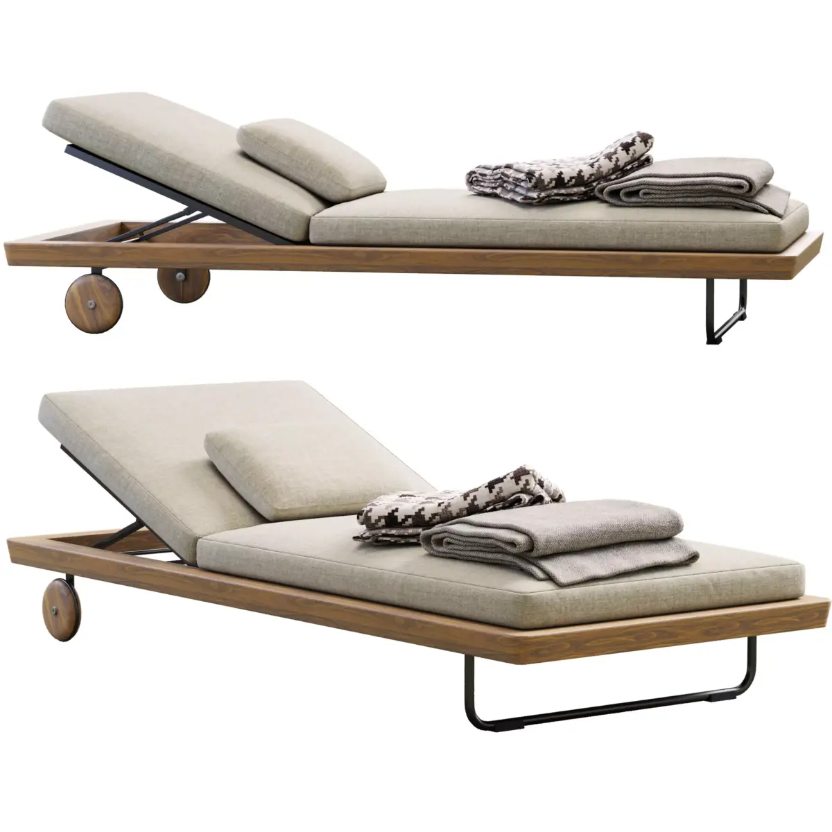 Sunray Daybed  Free 3D model