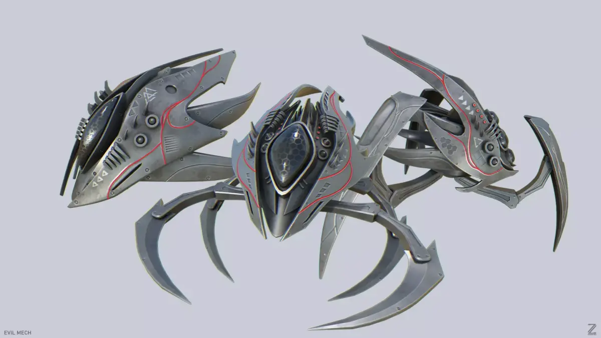 Evil mech collection 3D Model Pack purchase