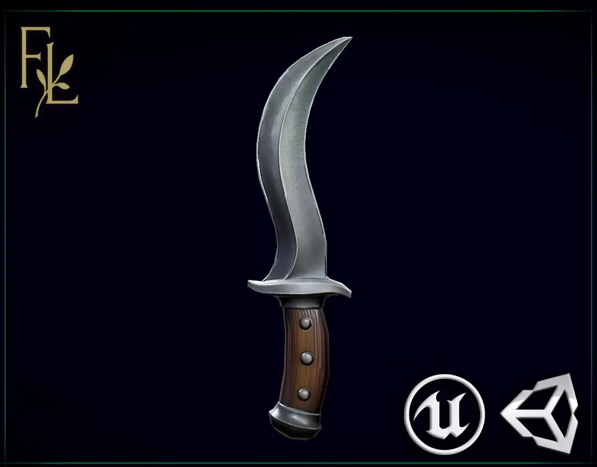 Dagger - Game Ready Weapon Low-poly 3D model
