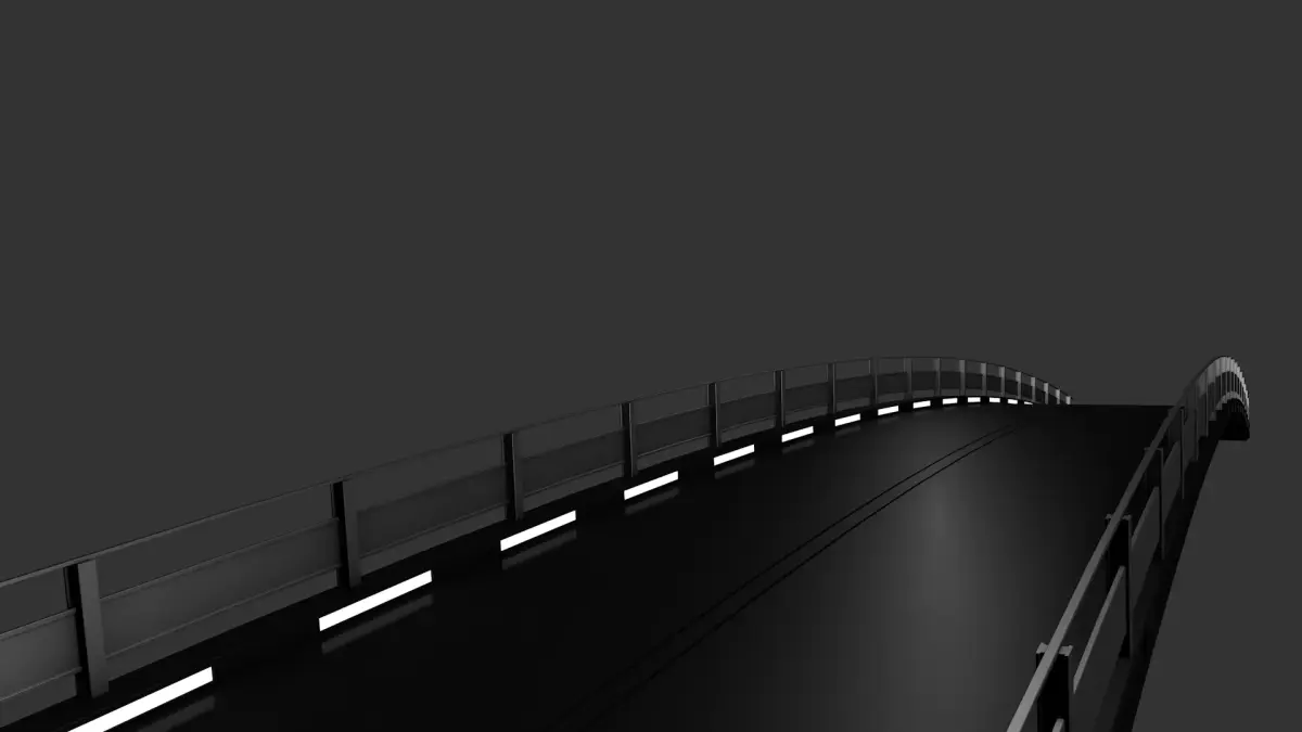 Sci Fi Bridge 3D model 2