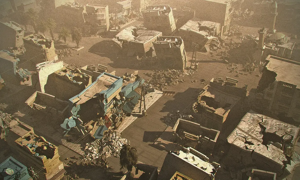 Post-War Arab City 3D model