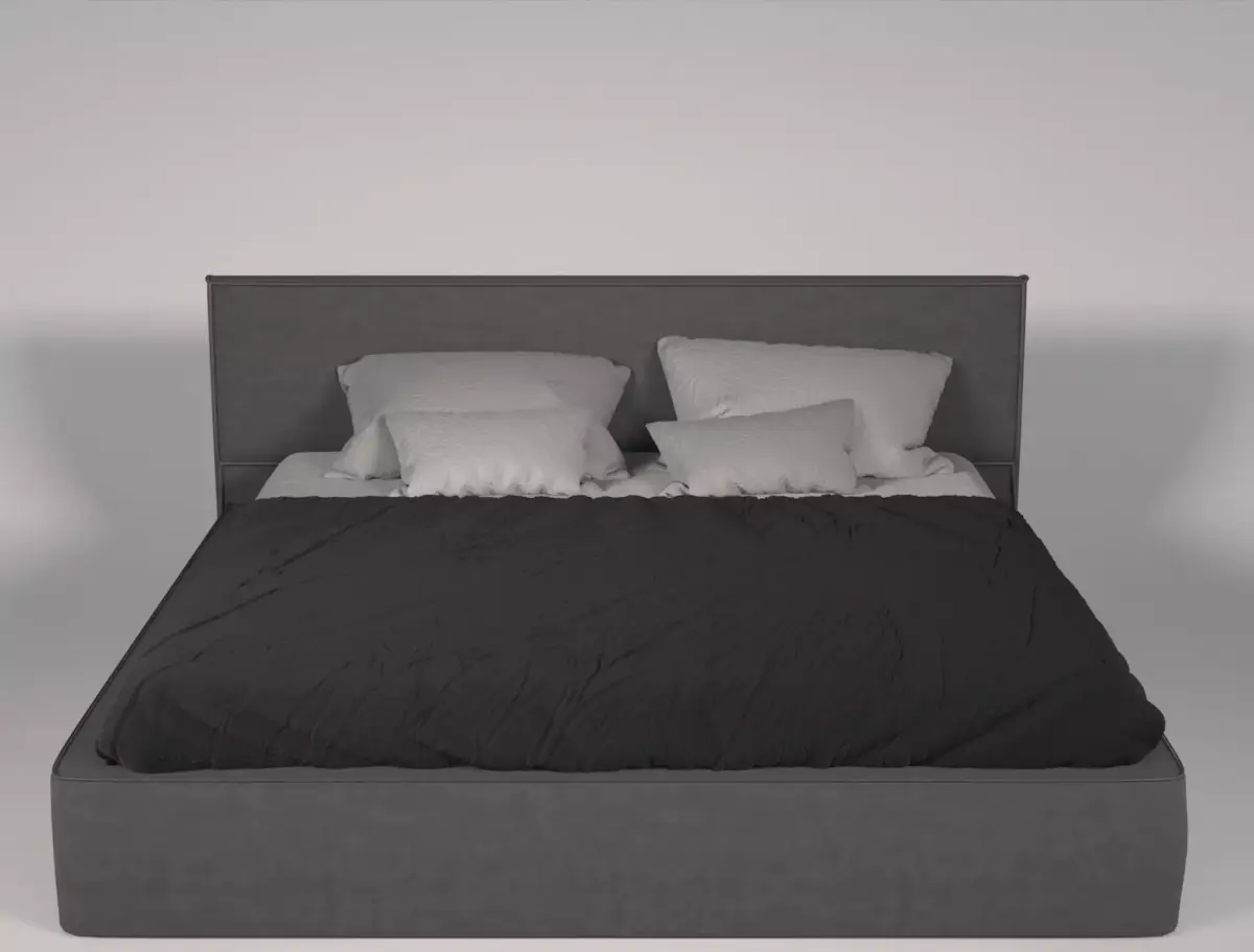  Double bed Free 3D model
