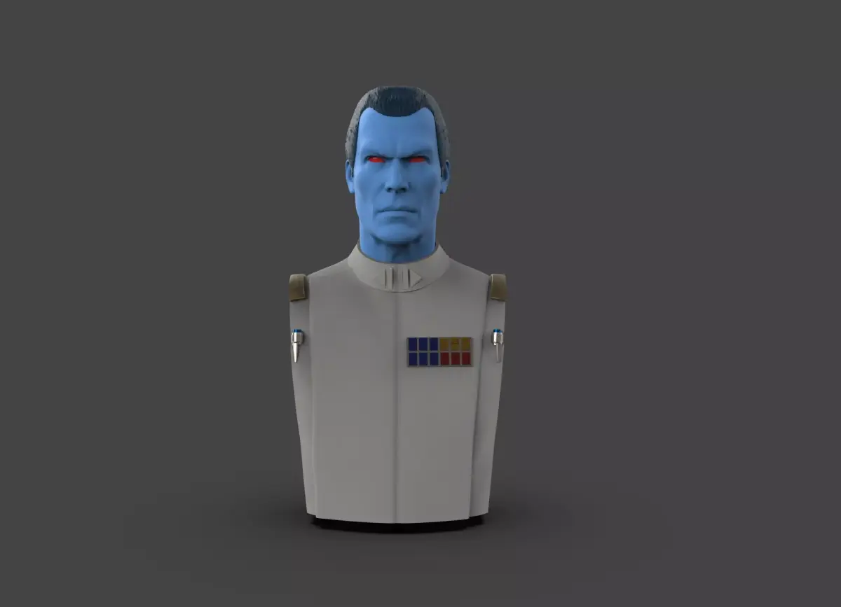 Grand Admiral Thrawn Bust 3D print model