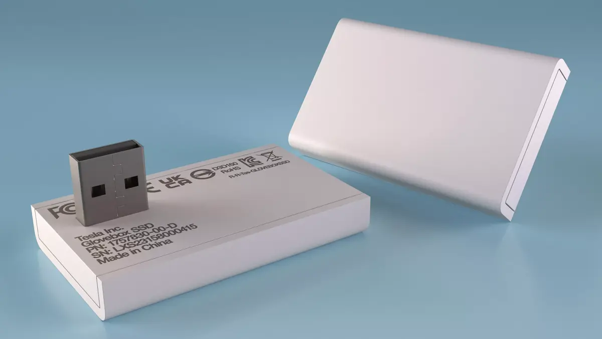 Portable Solid State Drive 3D model
