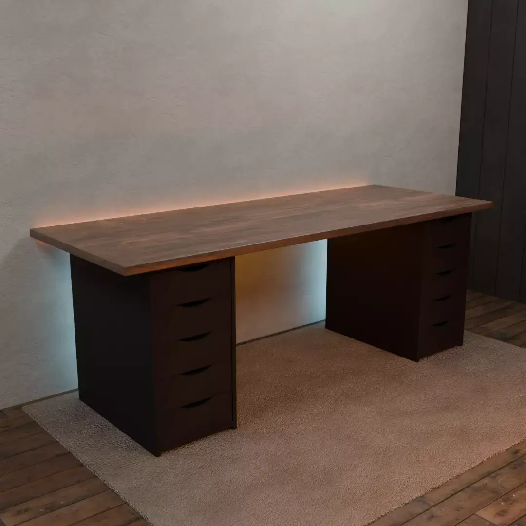 Ikea Desk PC for gaming setup Free 3D model