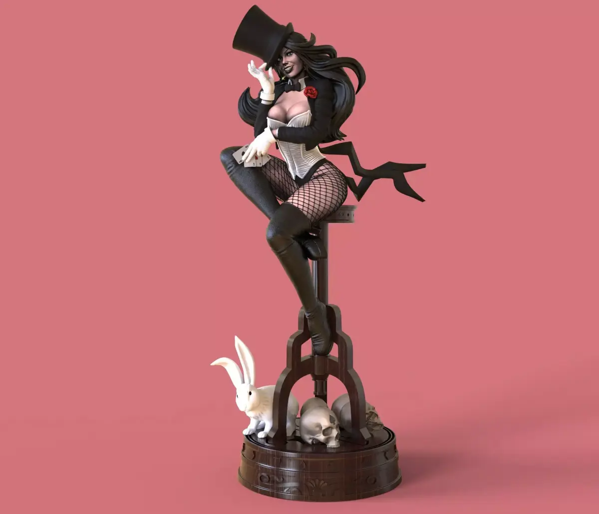Zatanna from DC Comics Batman STL files for 3d printing 3D print model