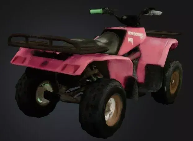 ATV Vehicle Low-poly 3D model