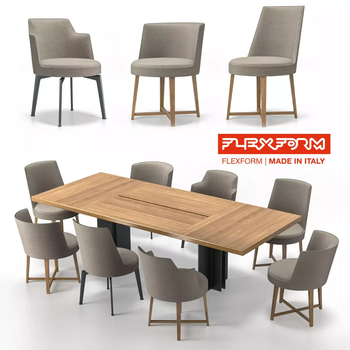 Flexform Hera Free 3D model