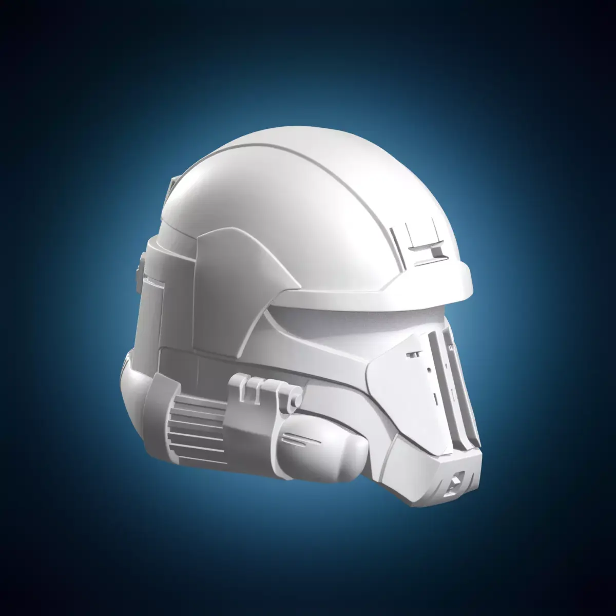Futuristic Sci-Fi Armor Helmet Design 3D print model