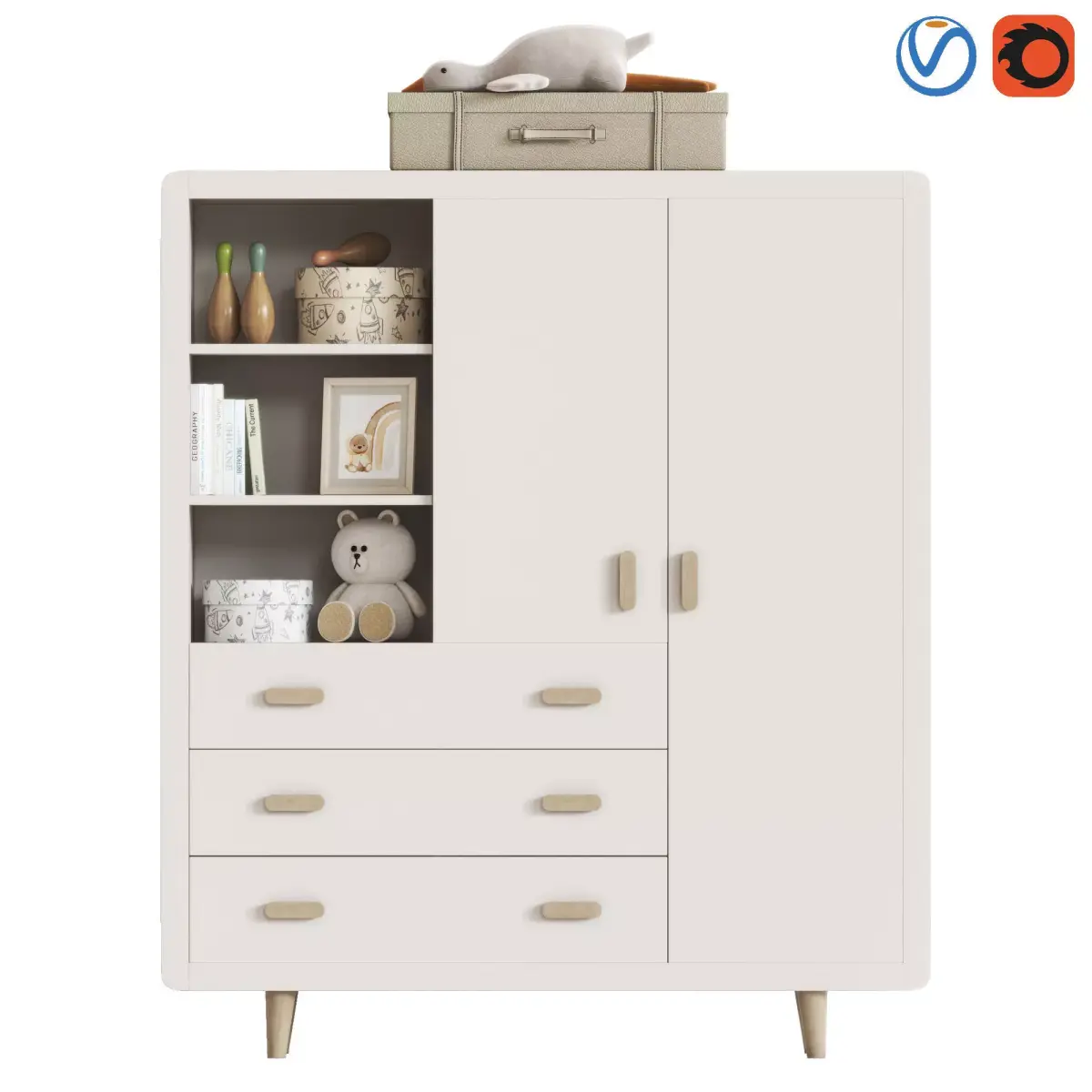 Children Furniture in a Modern Style 001 3D model