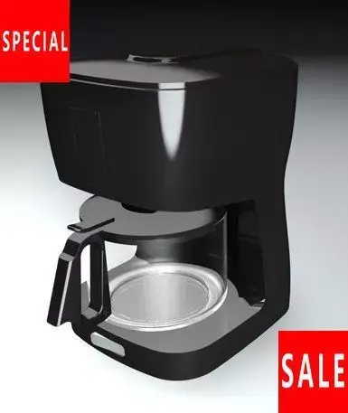 Coffee machine Low-poly 3D model shop