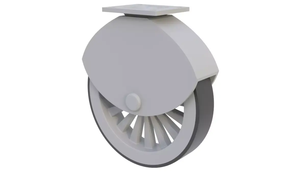 Furniture caster 03 3D model