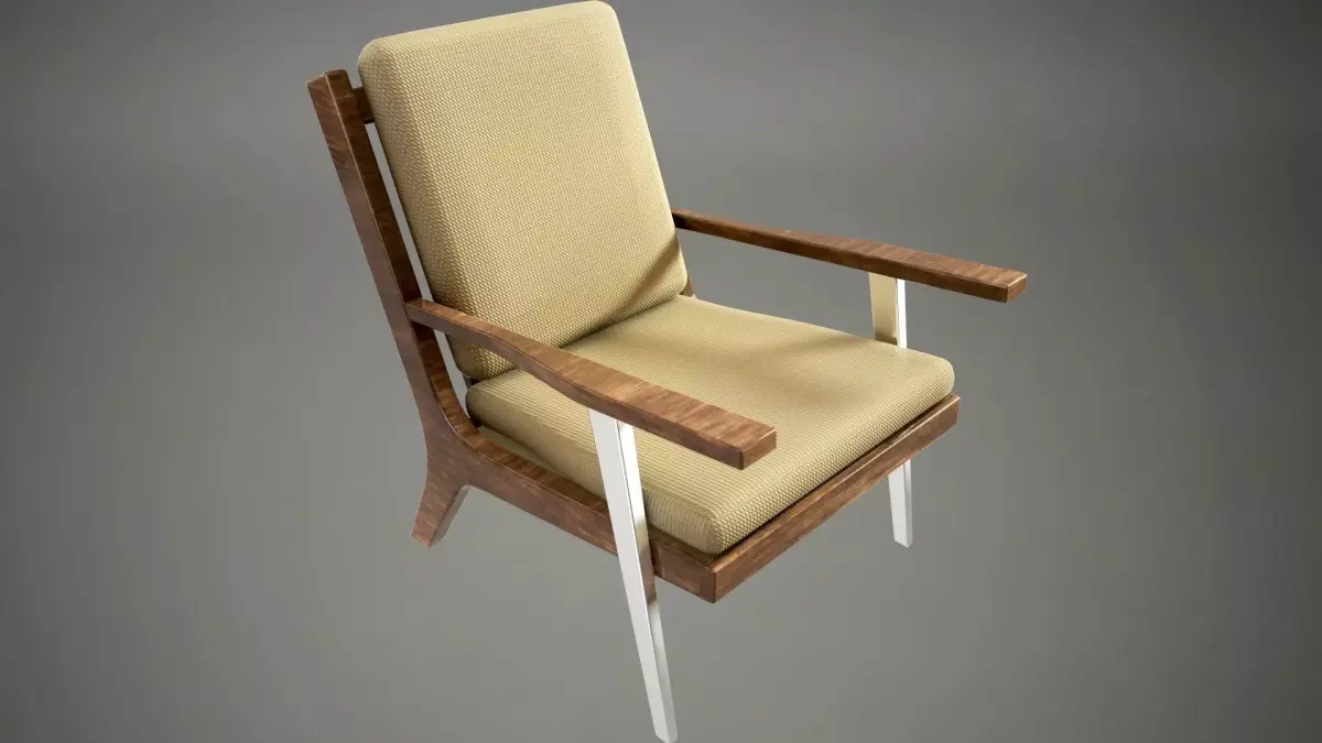 Furniture 001 - Modern Chair  Free low-poly 3D model