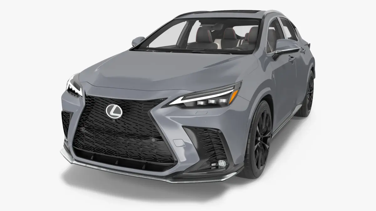2024 Lexus NX Hybrid Grey 3D model