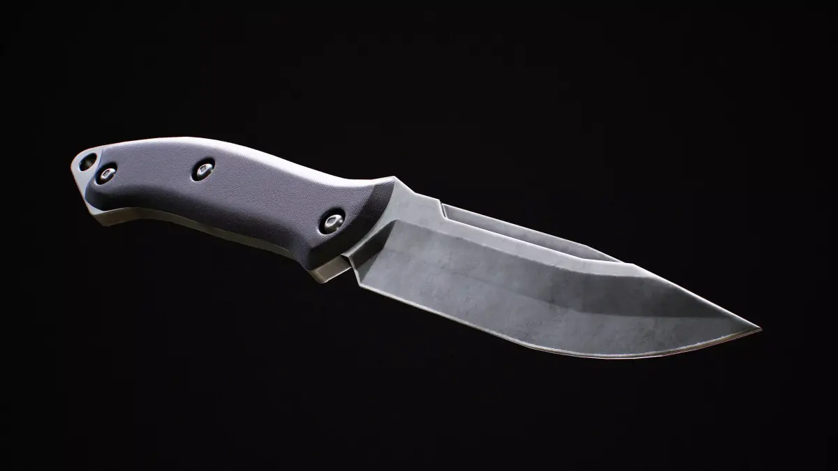 Knife Low-poly 3D model 37