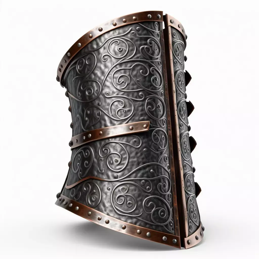 Ornate Fantasy Metal Torso Armor 3D model