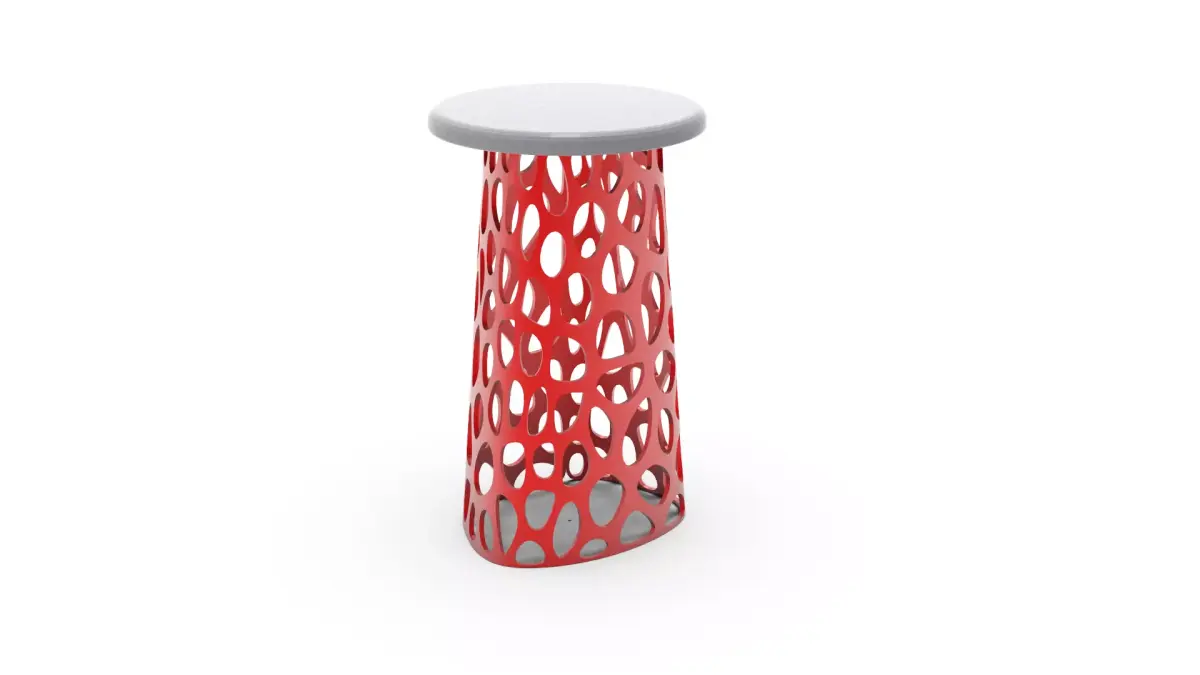 Display table and stool Free 3D model
