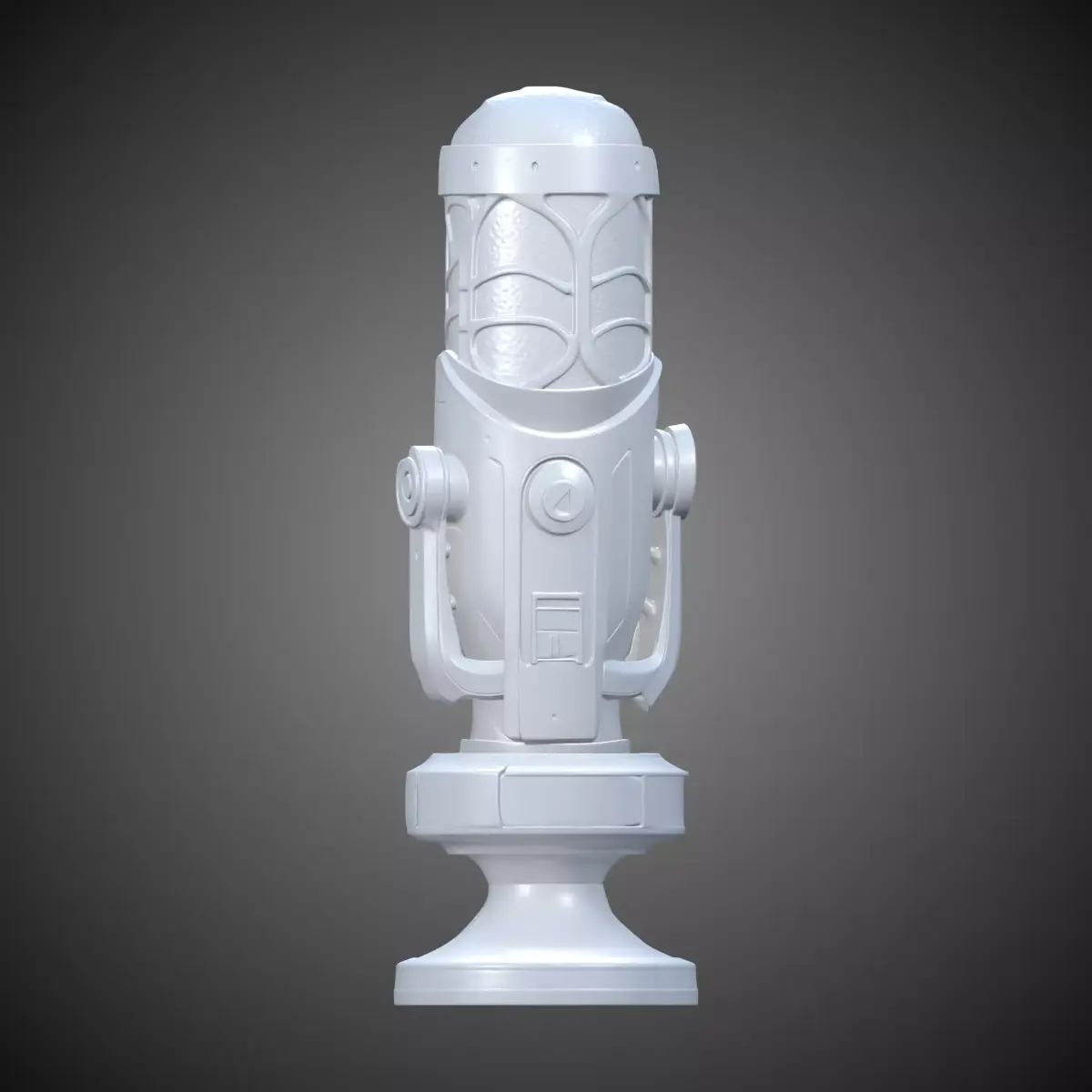 Cyberpunk Microphone Bust PM-408 3D print model